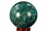 Bright Blue Apatite Sphere - Madagascar #154238-1